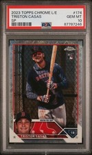 2023 Topps Chrome Logofractor Triston Casas SP Variation PSA 10 RC Rookie Card