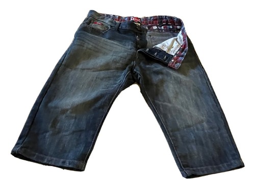 LEE COOPER Mens Denim Shorts Blue Denim 