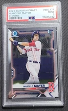 2021 Bowman Chrome Draft Marcelo Mayer Prospect #BDC-174 PSA 9 Mint