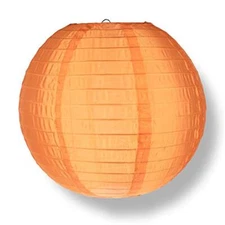 Quasimoon 10" Orange Nylon Lantern (10 PACK) by PaperLanternStore