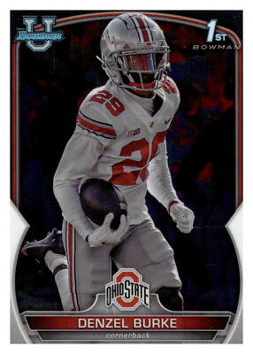 2022 Bowman Chrome U 25 Denzel Burke  Ohio State Buckeyes