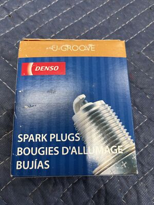 Denso (3008) Q20PR-U11 U-Groove Spark Plug Set of 4 Honda CRX & Civic EF Acura