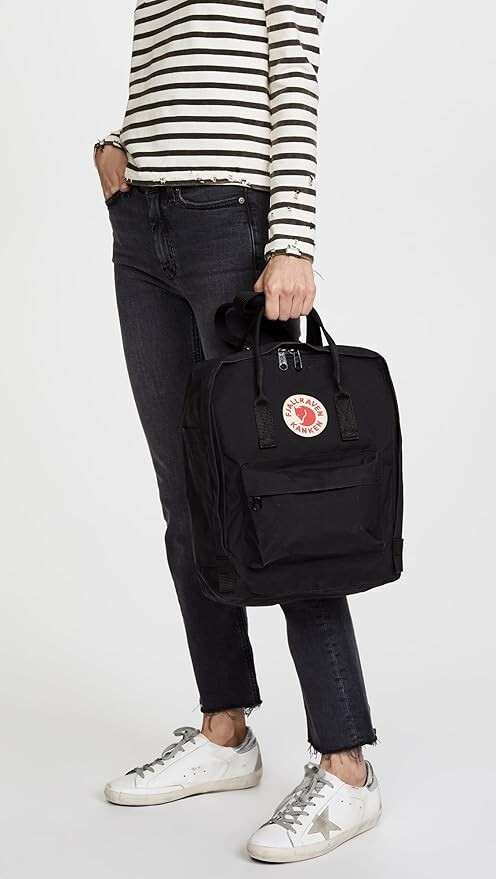 Fjallraven Kanken Classic 550 Black Backpack Style 23510 for  display picture 2