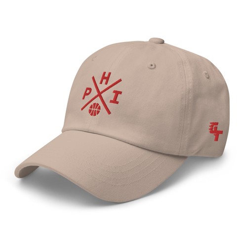 Philadelphia Basketball Retro PHI Cross Baseball Cap Dad Hat - Picture 11 of 13