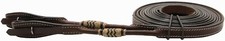 Buffalo Leather Split Reins With Rawhide Accents