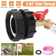 275-330 Gallon IBC Tote Water Tank Adapter 3/4" Brass Fittings Valve Connector