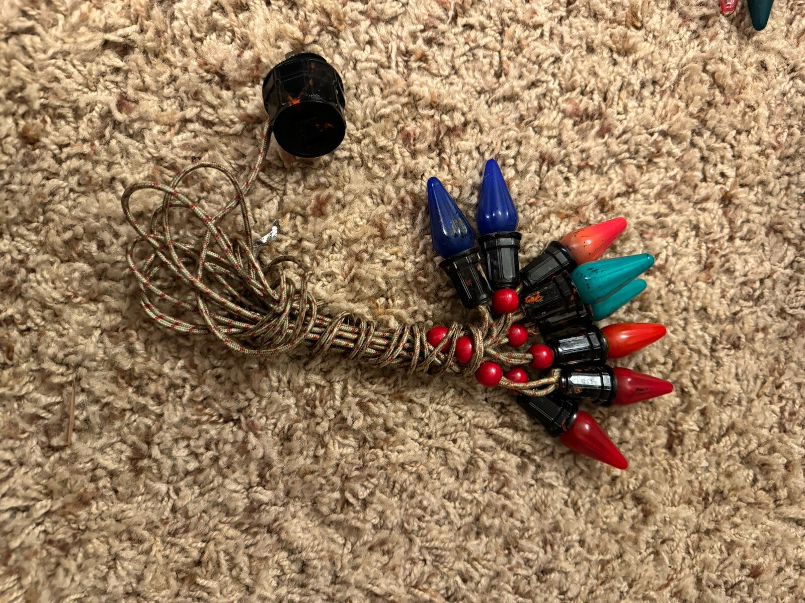 5 Vintage C6 Christmas Light Strings 44 Bulbs Included + 4 Extra Bulbs Working eBay