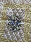Vintage  Yellow And White Baby Quilt Embroidery 42” x 53” — photo 5