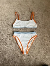 L*Space Women's Gemma Top + Frenchie Bottom 2-Piece Set Size XLARGE EUC