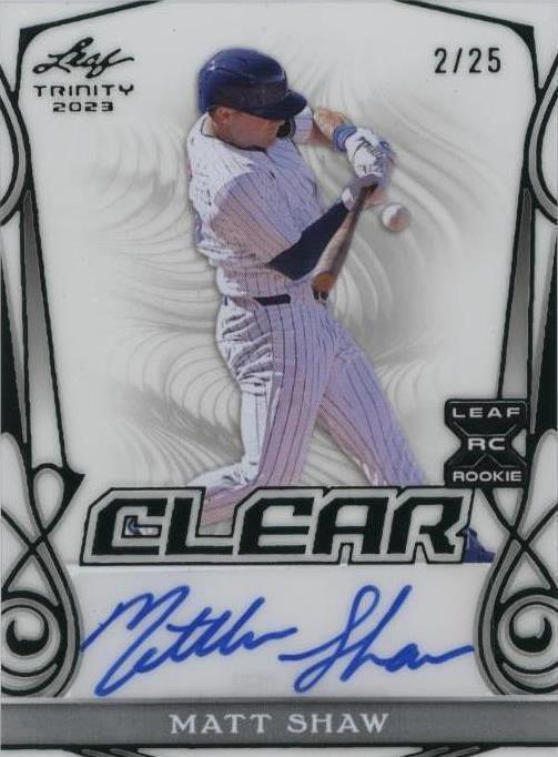 2023 Leaf Trinity - Matt Shaw #CA-MS1 - 1 of 1