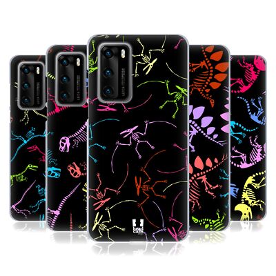 HEAD CASE DESIGNS NEON DINO FOSSIL PATTERNS SOFT GEL CASE FOR HUAWEI PHONES 4