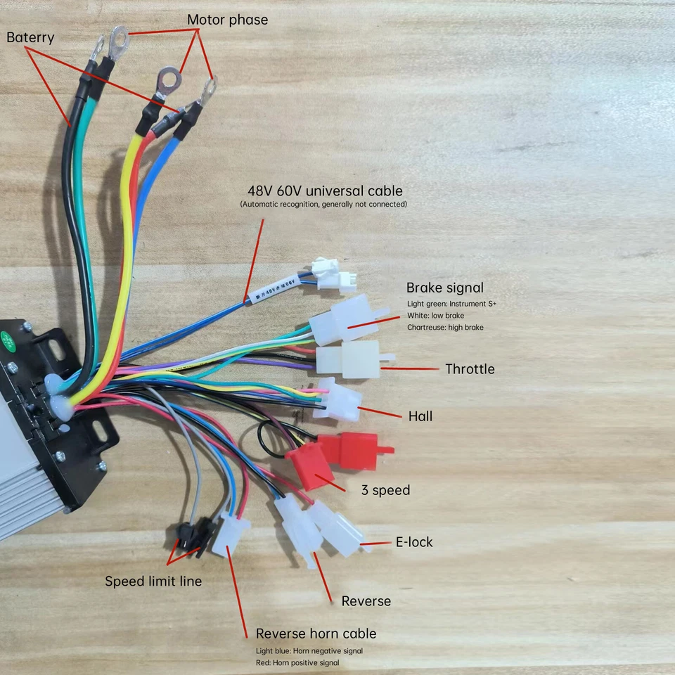 Kit de motor sin escobillas 72V 3000W para bicicleta eléctrica bicicleta eléctrica moto de tierra rickshaw Foto 3 de 4