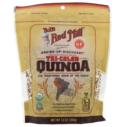 Organic Tri-Color Quinoa, Whole Grain, 13 oz (369 g)