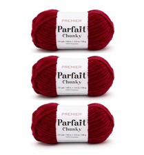 Bundle of 3 - Premier Yarns Parfait Chunky Yarn - Ruby 1150-21