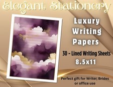 Elegant Stationery  Luxury Writing Papers  -30 sheets  Writing Paper 036