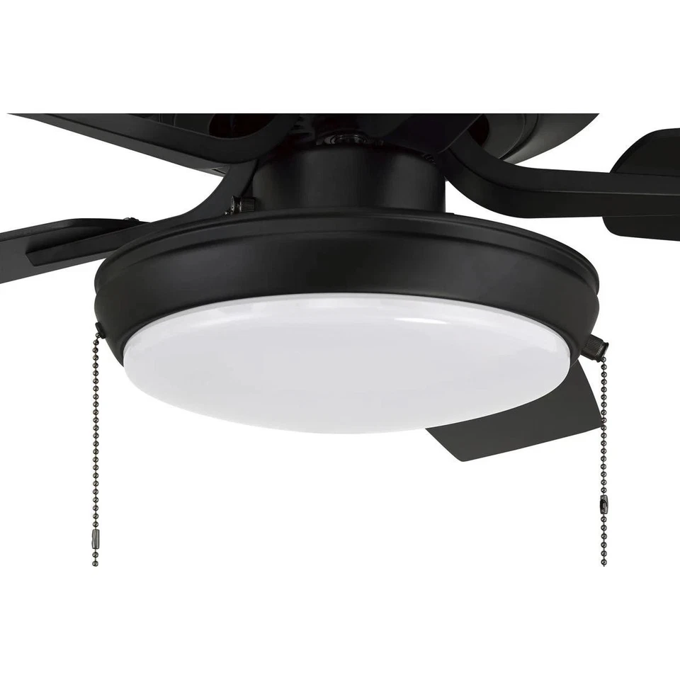 Craftmade P119FB5-52FBGW Pro Plus 119 Indoor Ceiling Fan Flat Black - Image 3 of 4