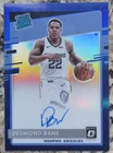 Desmond Bane Blue Color-Match Rated Rookie On-Card Auto RC /49 🖋️2020 Optic 180