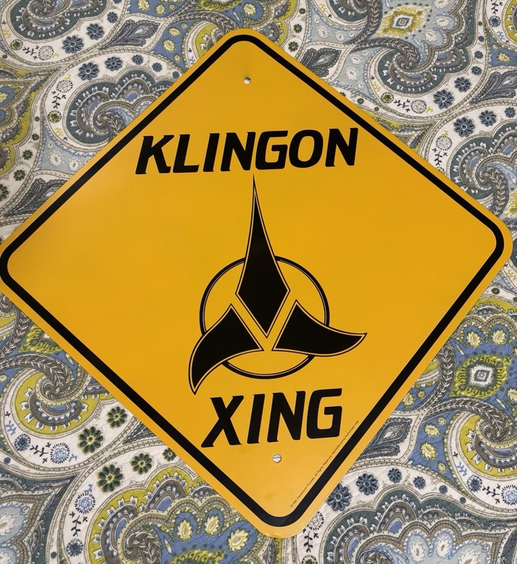 Klingon Crossing Street Sign-Full Size!