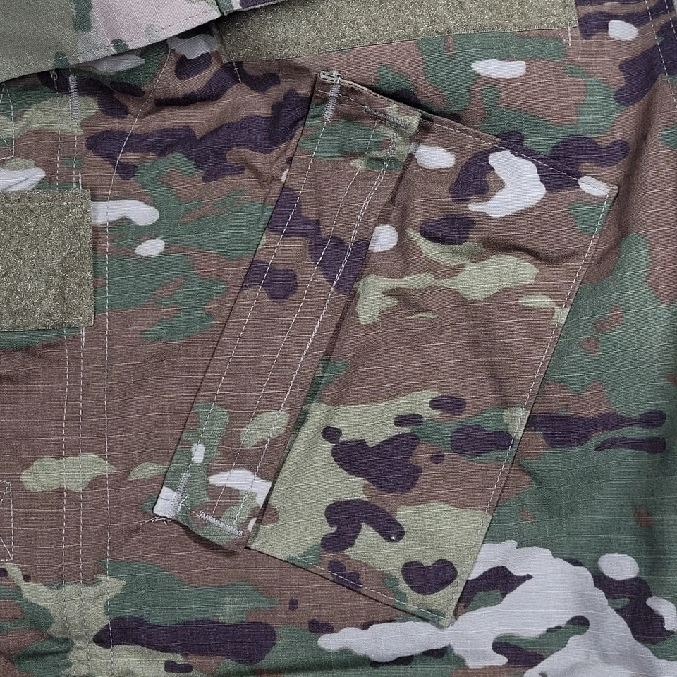 U.S. Army Combat Coat Uni Small Camo Insect Shield Uniform Military Cargo Jacket - Image 4 of 4
