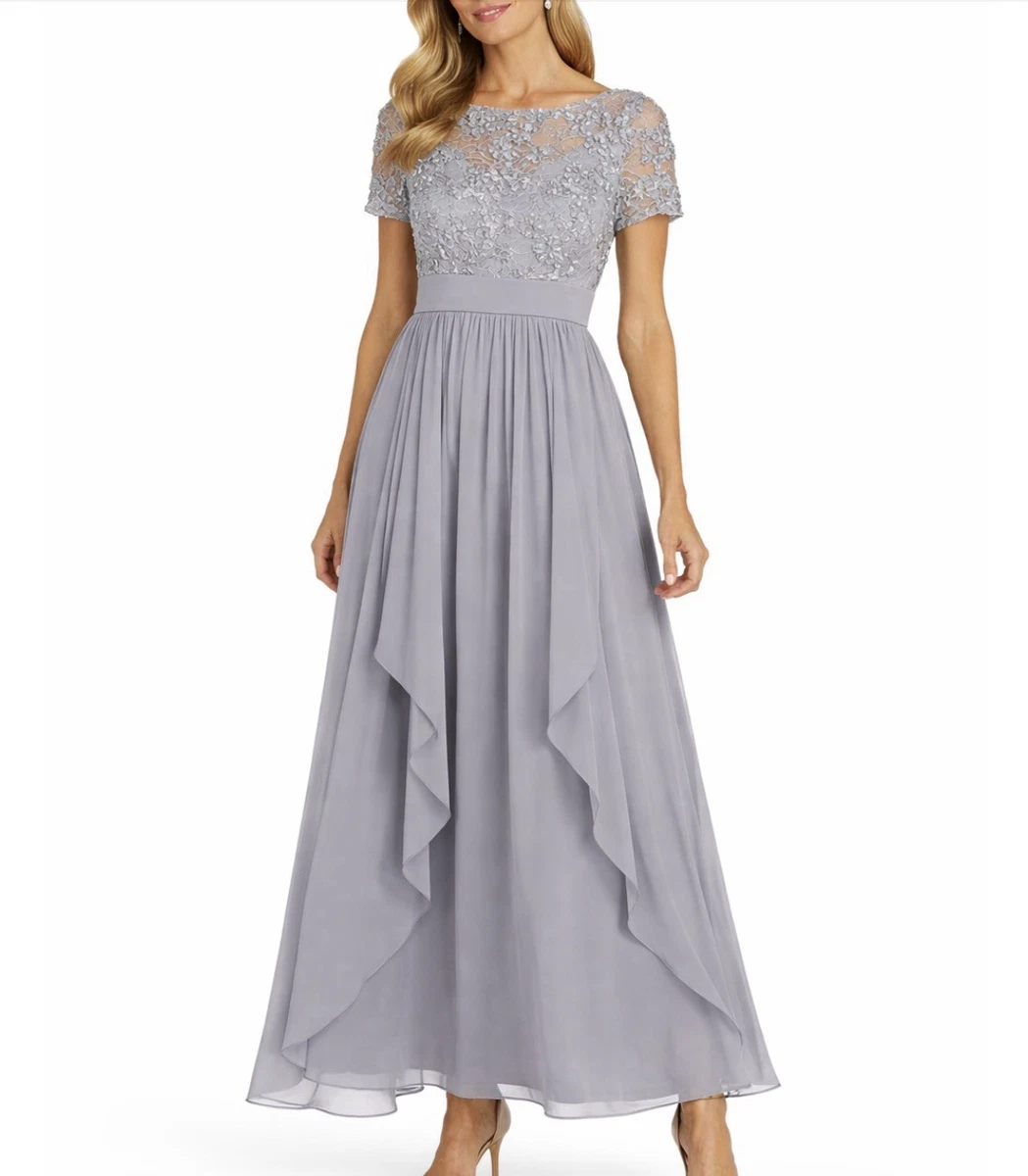 R&M Richards Abito Lungo Donna Spalle Scoperte Con Strass – Scollo A Cuore, Jersey - 2