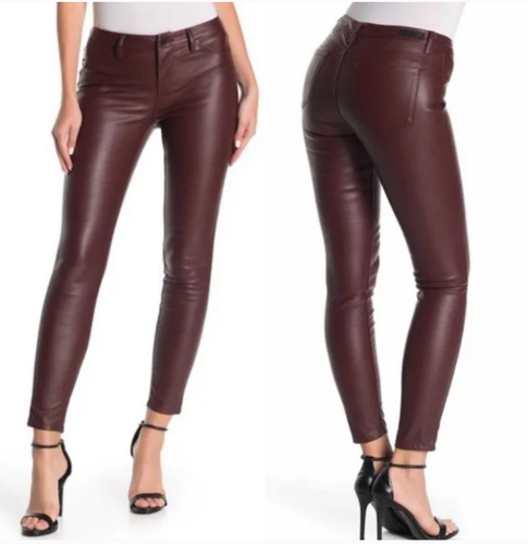 Morrison Leather Pant - Oxblood main image 1