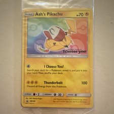 Pokemon TCG Ash's Pikachu SM108 SM Promo Regular ENG 2017 70 HP on eBay
