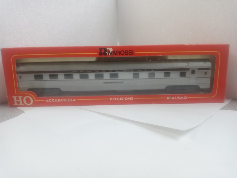 RIVAROSSI #6730/0 HO CORRUGATED DINER PRR "MARTHA WASHINGTON"  USED KADEE WHEELS