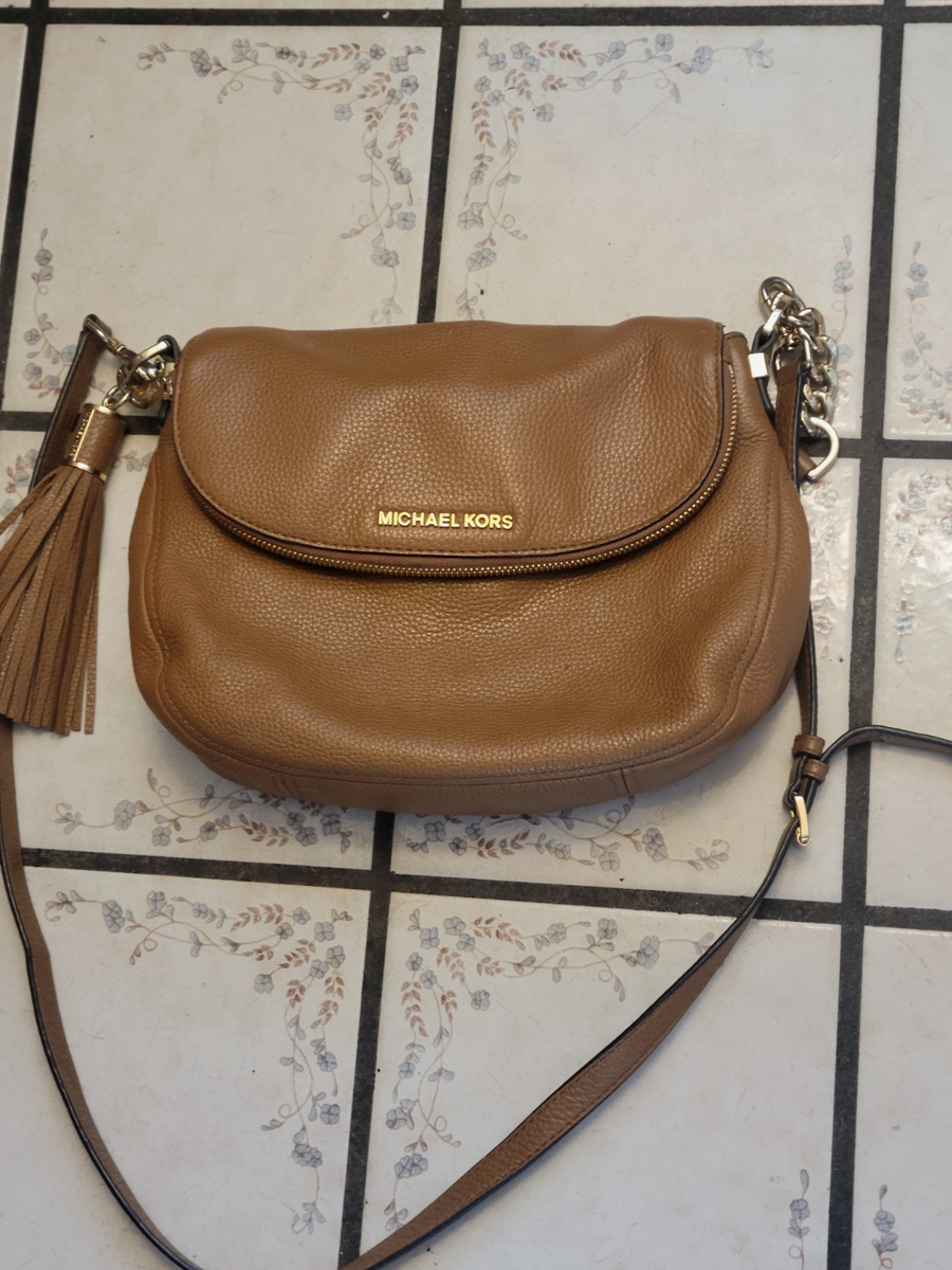 MICHAEL KORS Shoulder Bag Handbag Purse 1974222 Brown Pebbled