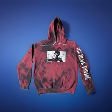 My Chemical Romance Hoodie Mens Black Parade Acid Wash Red Black Sz Medium