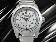 SEIKO SUS 4S15-7020 Silver Dial Bamboo Bracelet Automatic 35mm Date Men's watch