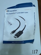 Cable Matters Mini DisplayPort to 8K HDMI Cable 1.8m Black 101109-BLK