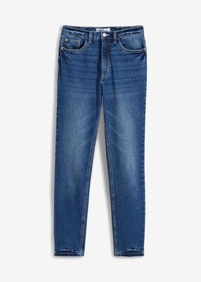 Straight Jeans High Waist Low Stretch Gr 46 Blau Denim Damenjeans Hose Pants Neu