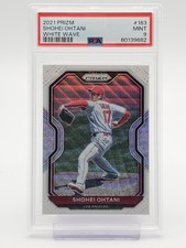 SHOHEI OHTANI 2021 PANINI PRIZM WHITE WAVE #183 PSA 9 Q7136