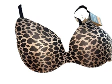 Simply Perfect by Warner's Women's Size 34b Style TA4526M Leopard Print Wire-not