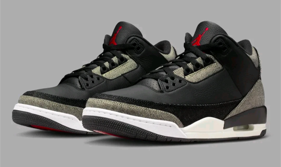 Levi's x Air Jordan 3 Retro SP Black Denim - огромный выбор по