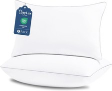 Soft Supportive Bed Pillows for Side and Back Sleepers, Oeko-Tex