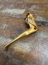 NOS vintage 1980s Shimano RH BMX Bent Brake Lever GOLD 22.2 clamp Old School