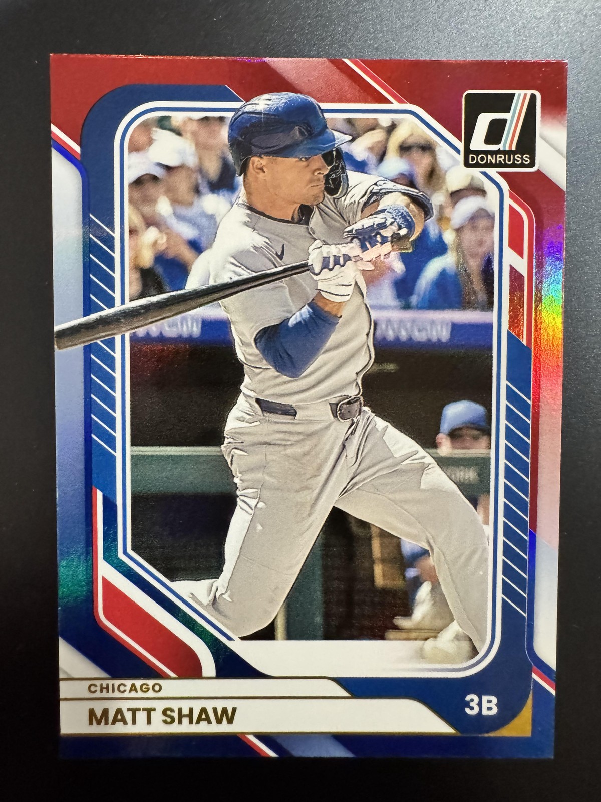2026 Donruss #28 Matt Shaw Red and Blue