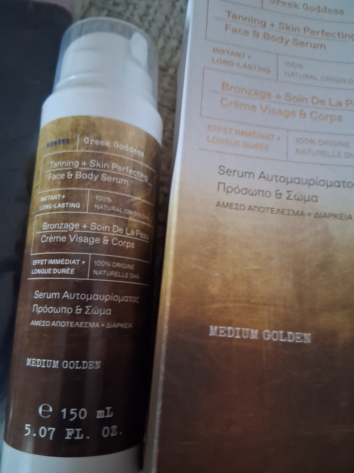 Korres Tanning & Glow Serum for Face & Body 150ml New Sealed  