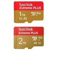 SanDisk Extreme Plus 512GB 1TB 2TB Micro SD SDXC A2 V30 UHS-I U3 4K Memory Card