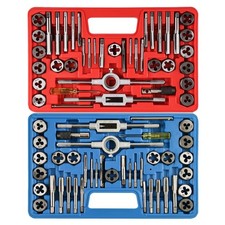80pcs Tap and Die Set, SAE & Metric Tap Die Wrench Set, Metric Standard M3 to M1