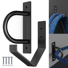 YUEYIN Battle Rope Wall Anchor Kit, Heavy Duty Steel X-Large, Black