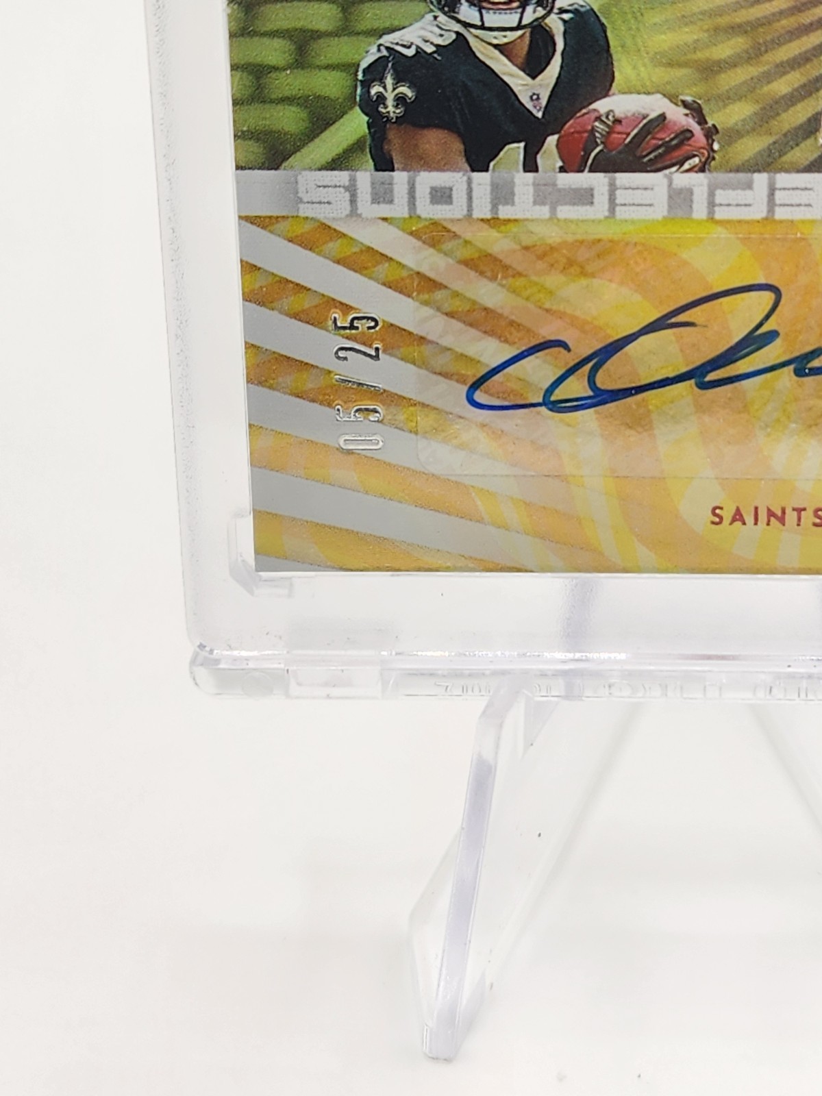 2022 Panini Illusions Rookie Reflections Dual Patch Auto Wilson/Olave Red /25 RC view 3