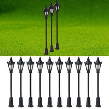 10 pezzi in scala 1:150 modello di lampione del treno ferroviario mini lampione