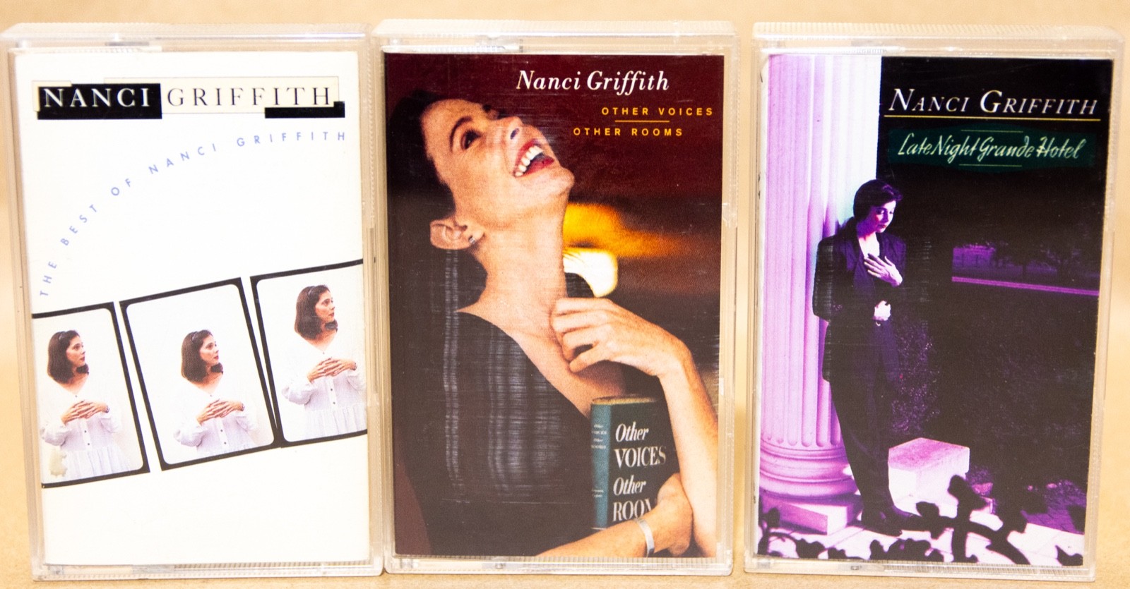 3 x Nanci Griffith Albums - including The Best Of Nanci Griffith - Cassette Tape