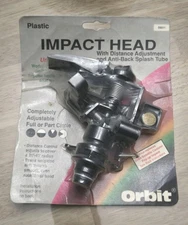 ORBIT Plastic Impact Sprinkler Head 1/2" Pulsating Rotor 55011 Adjustable 360°