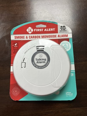 First Alert  10-Year Battery-Operated  Smoke & Carbon Monoxide Alarm Voice Alert