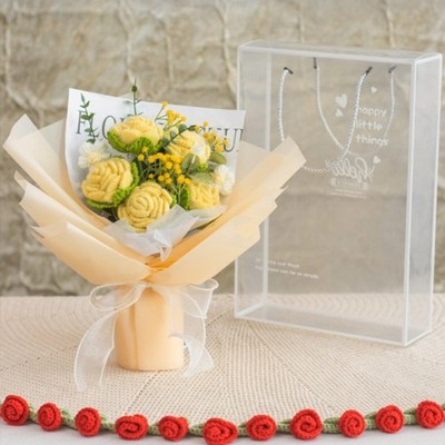 Alternativer Brautstrauß rosa Haken Blumenstrauß komplexer Punkt Detail