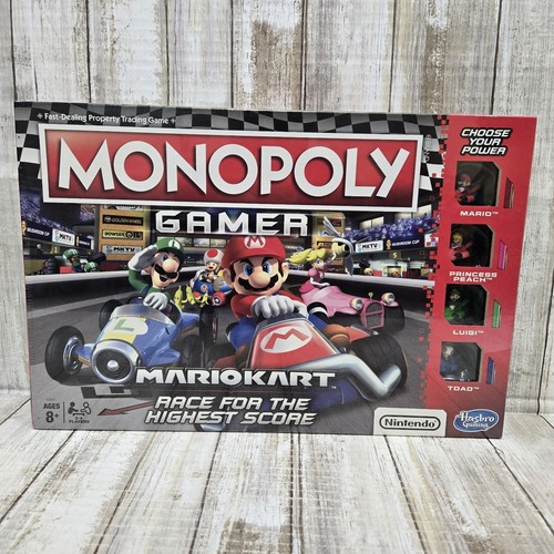 Nintendo Hasbro Monopoly Mario Kart Board Game New Sealed Collectible Pieces AT - Picture 1 of 7