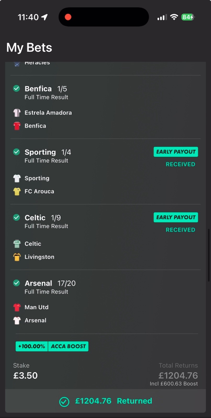 Football Betting tips! Results so far for 2025/2026 season